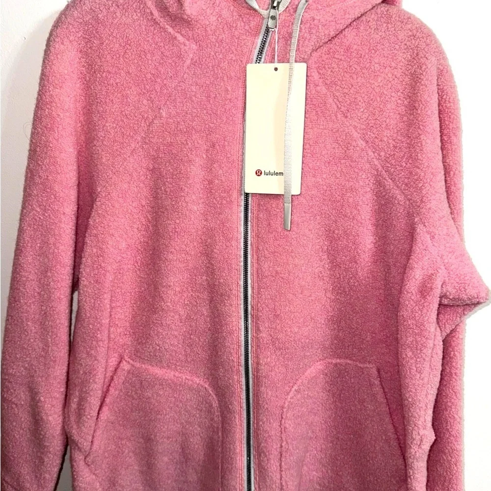 NWT Lululemon Pink Hooded Zip-Up Jacket
